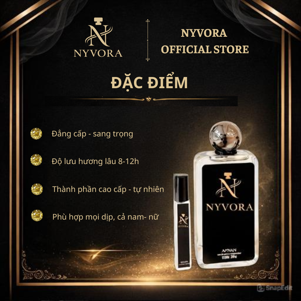 Nước hoa unisex NYVORA Low Ocean – Nước Hoa thơm - Ảnh 2