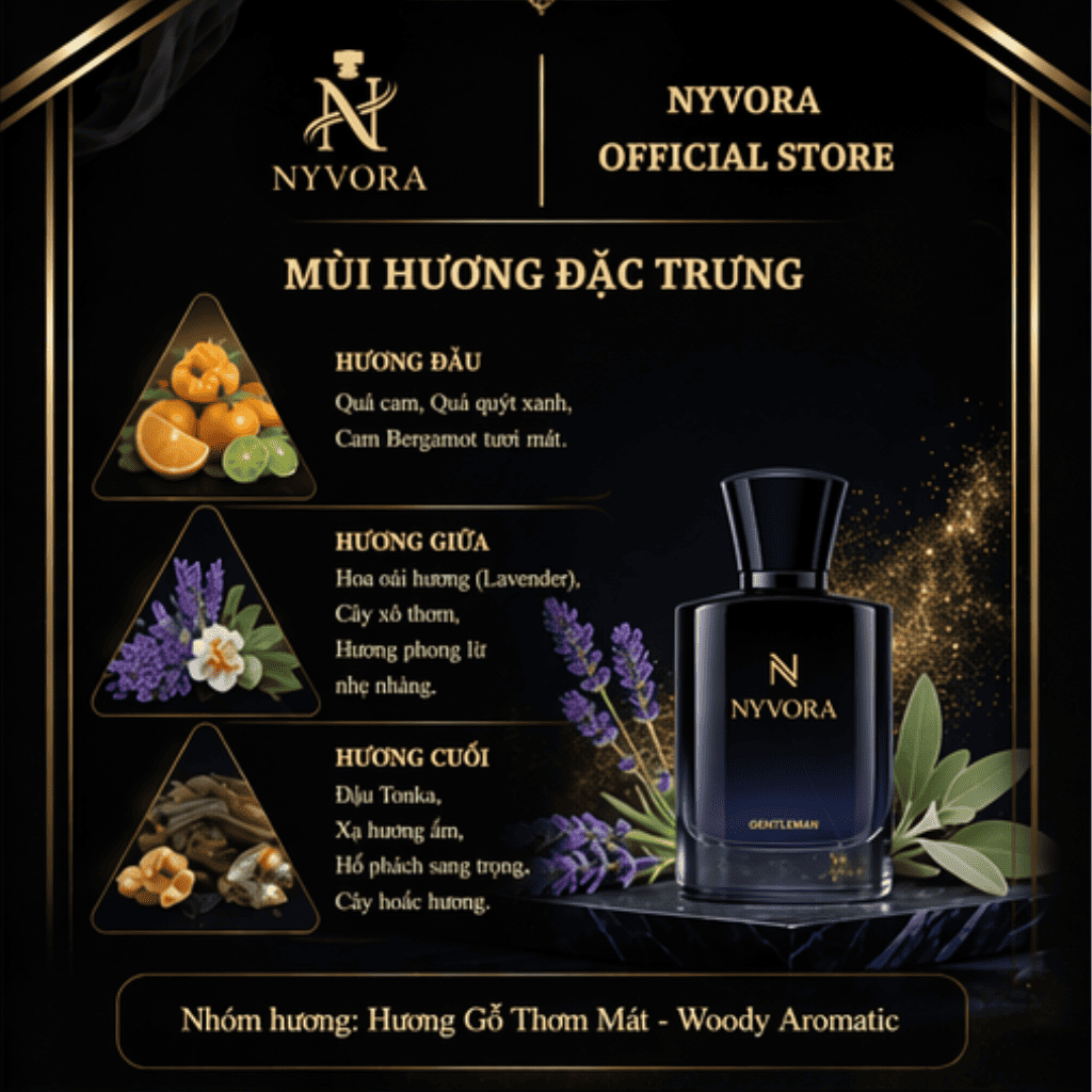 NƯỚC HOA NAM NYVORA GENTLEMAN - 50 ml - Ảnh 2