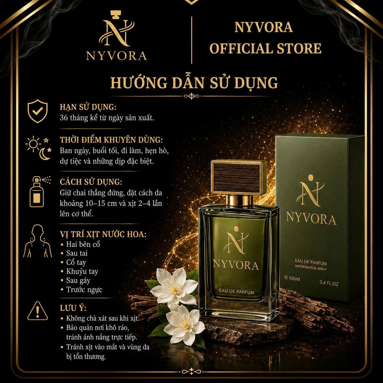NYVORA Eau De Parfum For Men – Hương Gỗ Ấm Áp - Ảnh 4