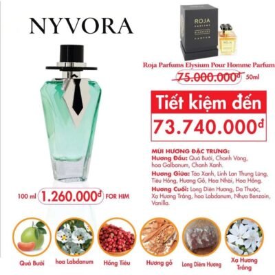 Nước Hoa Nam MR.NYVORA Hương Phương Đông Lôi Cuốn Lịch Lãm